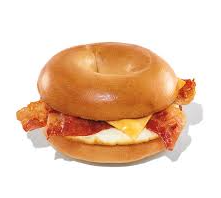 Bacon, Egg & Cheese on a Bagel – with Hash Browns