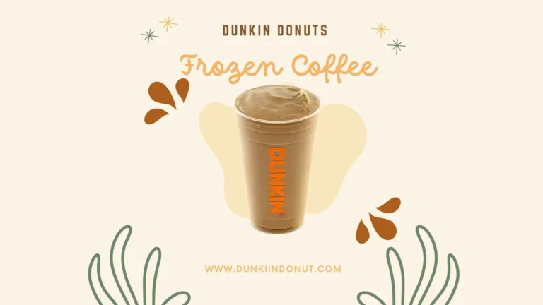 Dunkin Donuts Frozen Coffee