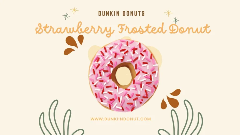 Dunkin Donuts Strawberry Frosted Donut