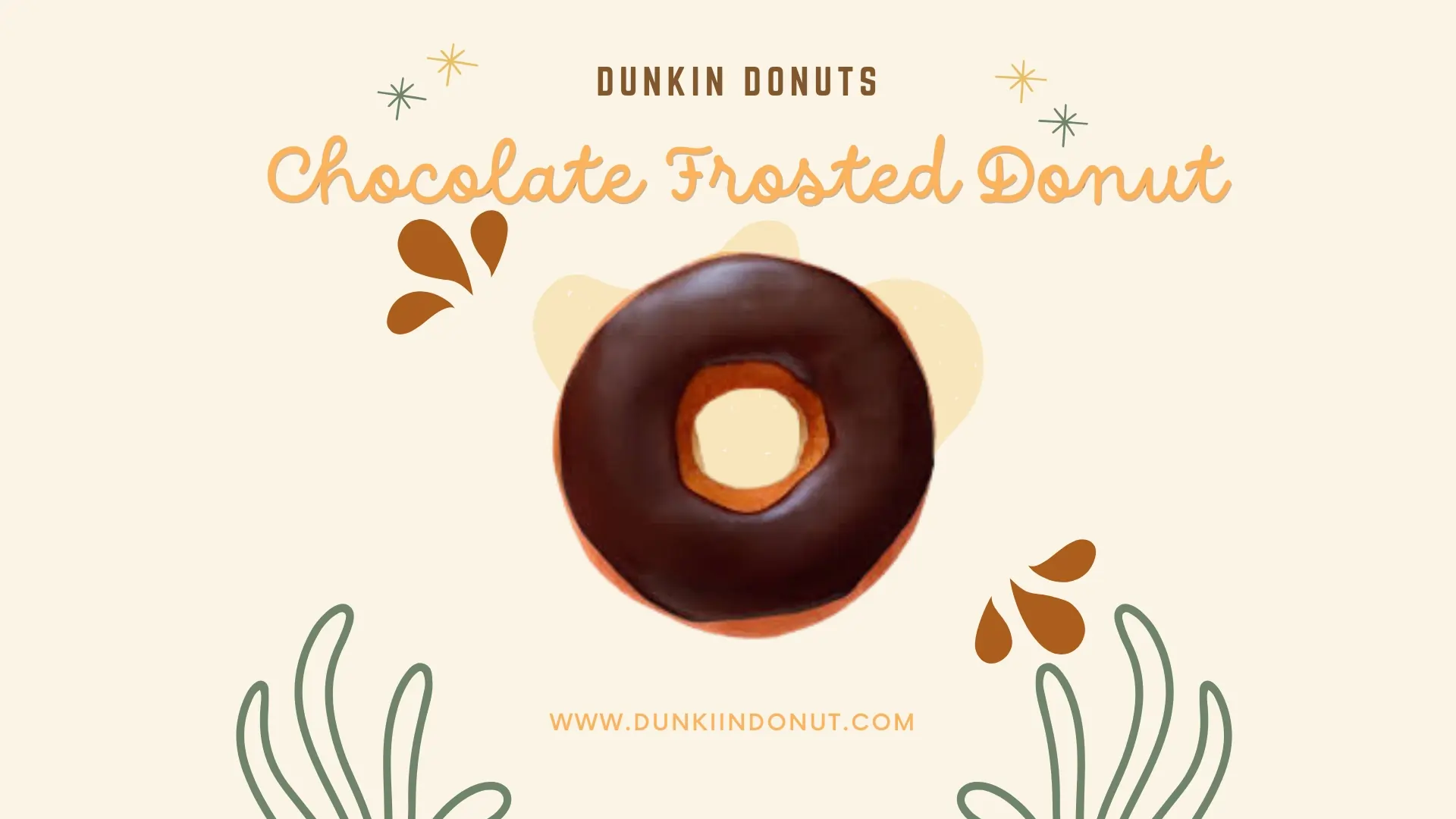 Dunkin Donuts Chocolate Frosted Donut