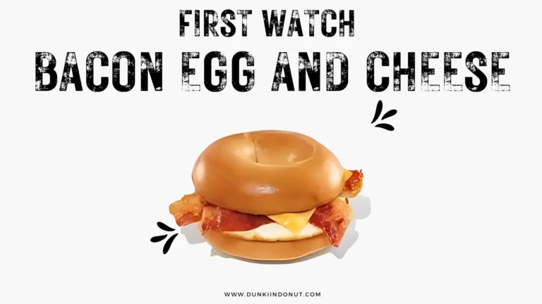 Dunkin Donuts Bacon Egg and Cheese