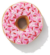 Dunkin Donuts Strawberry Frosted Donut