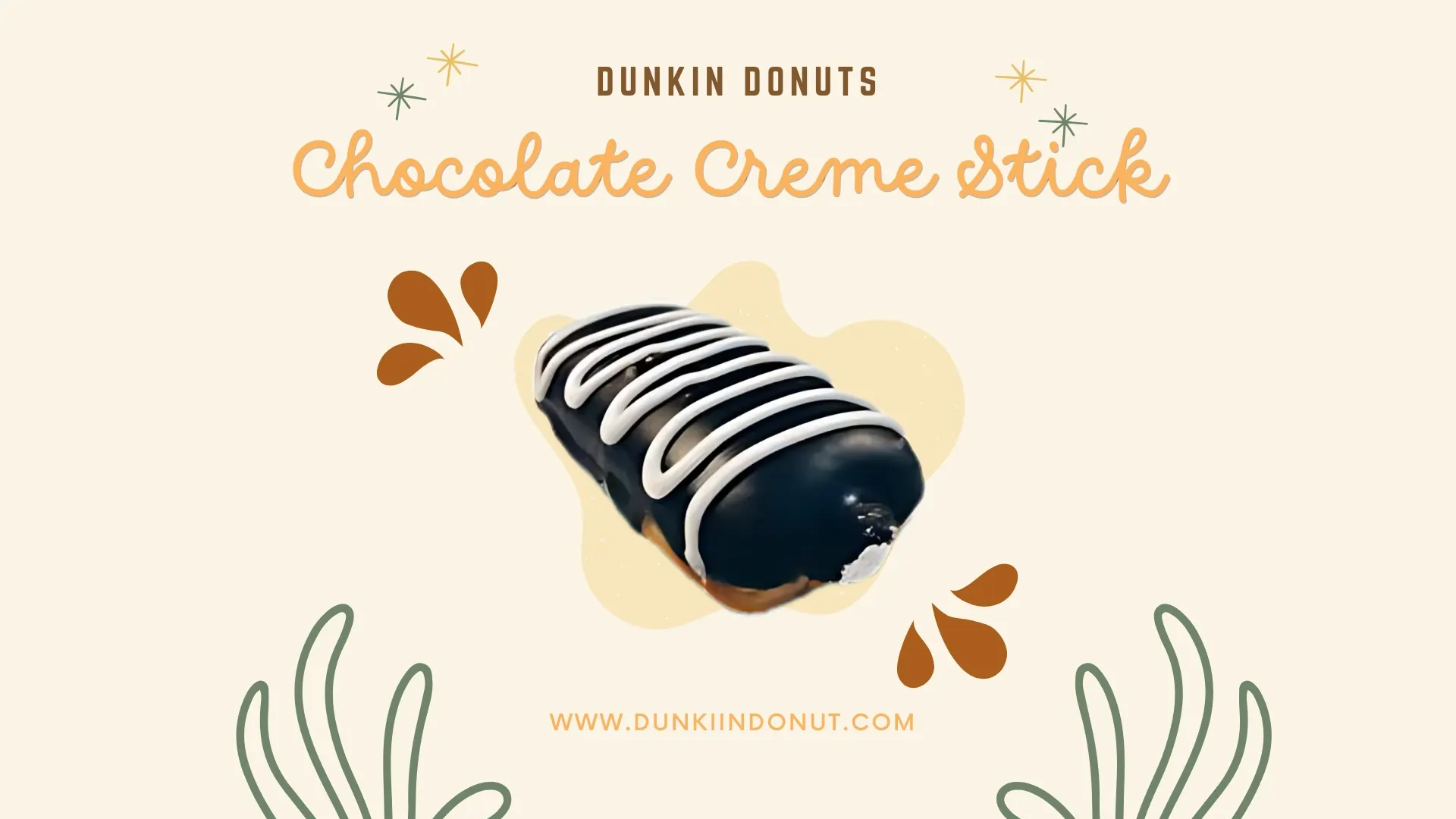 Dunkin Donuts Chocolate Creme Stick