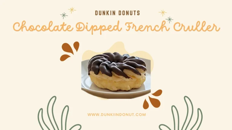 Dunkin Donuts Chocolate Dipped French Cruller