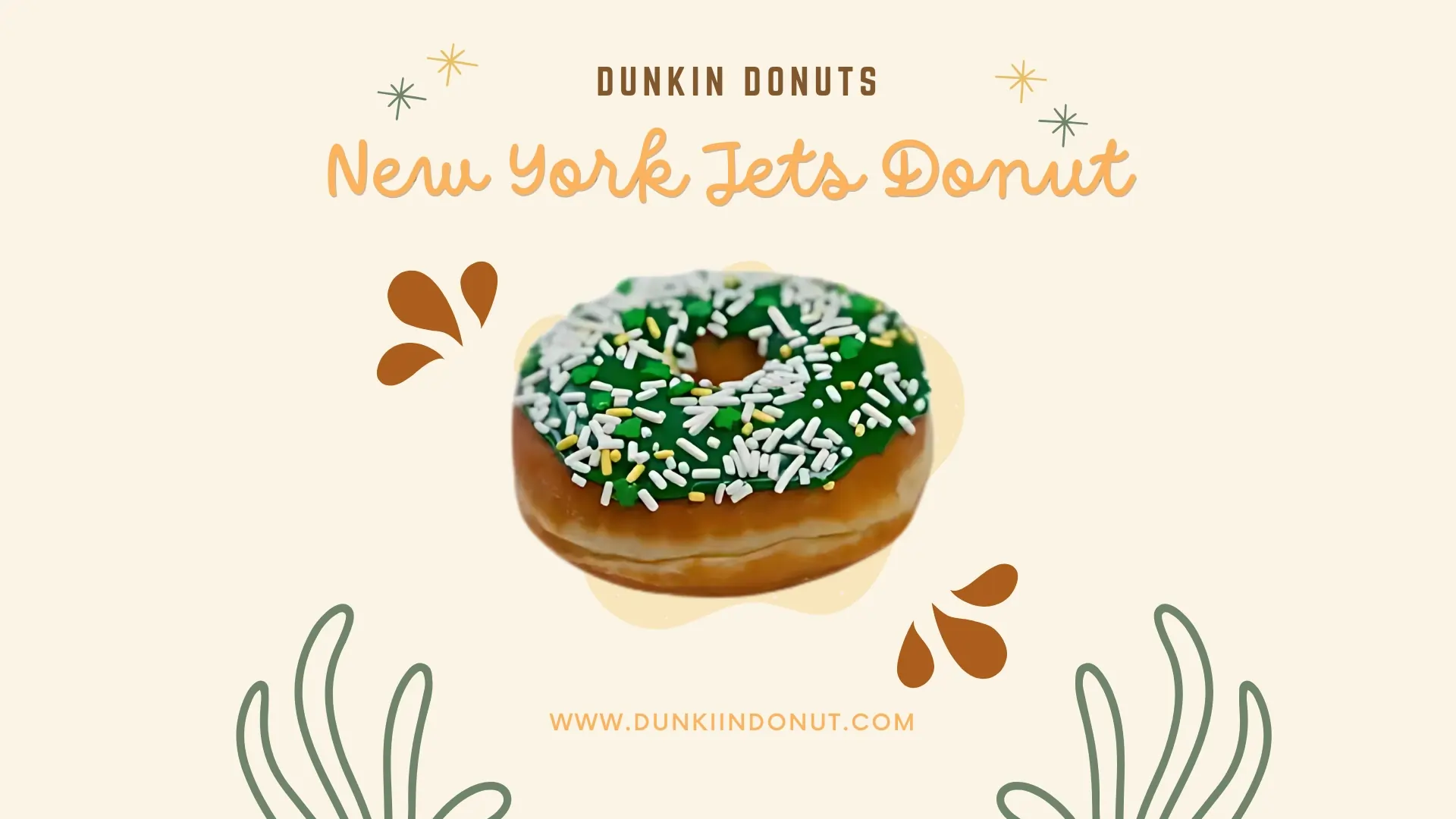 Dunkin Donuts New York Jets Donut